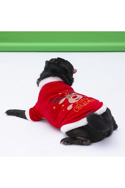 Pawstar Merry Christmas Small And Medium Breed Dog Sweati Dog Outfit