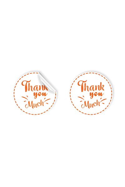 anka design 48 Pieces of Art Stickers - Packaging and Shipping Labels (4X4Cm) - Thank You Much
