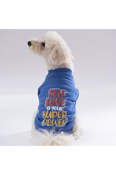 Pawstar Blue Power Dog Sweati Dog Clothes Cat Clothes