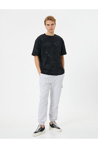Koton Jogger Sweat kalhoty Šněrování v pase Detailní kapsy na zip