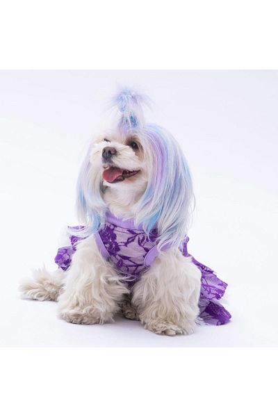 Pawstar Purple Rosa Cat Dog Outfit - Comfortable Dress Design