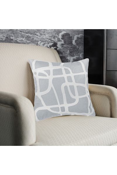 Donetella 1- Piece Modern 45x45 Throw Pillow Cover - Decorative Covers for Cushions, Filling Not Included