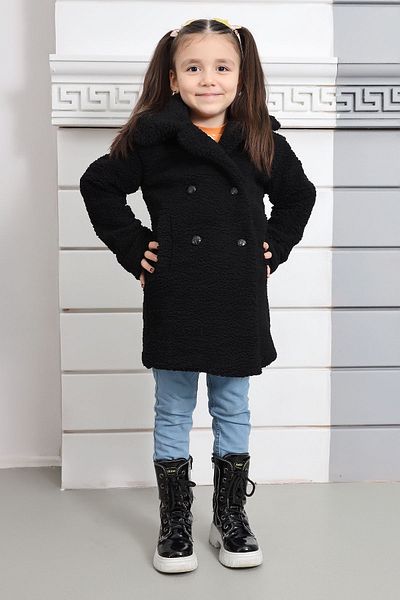 BİGÜMEX Four Button Plush Children's Coat