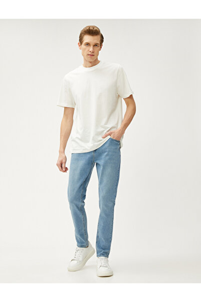 Koton Joe Jean – Jeanshose mit Spitzenbesatz