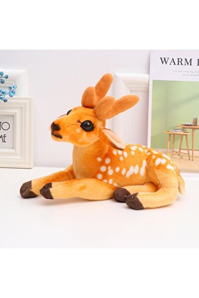 TRUST STORE Sevimli Ren Geyiği Peluş 30 Cm - Uyku Ve Oyun Arkadaşı Peluş Oyuncak