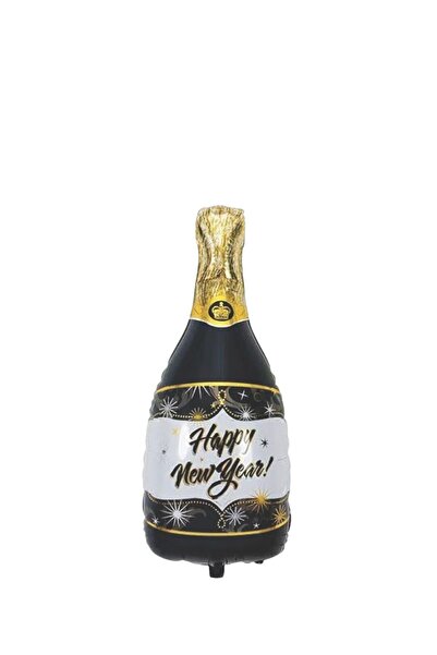 ZEAP Happy New Year Yetişkin Şişe Yılbaşı Folyo Balon 100 cm