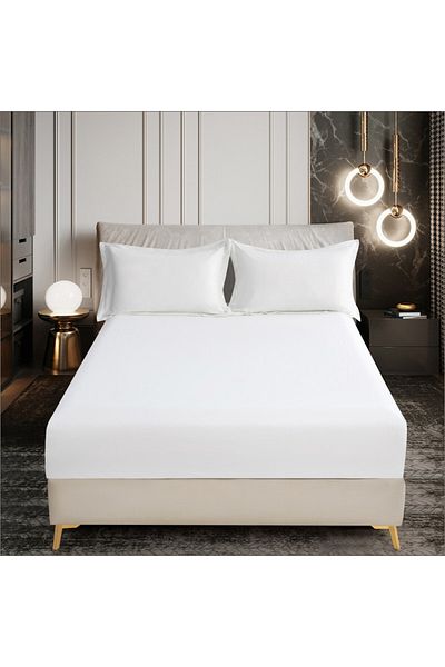 Donetella Fitted Sheet Set – 150x200 cm Queen Size, 1 Sheet + 2 Pillowcases, 30 cm Deep Pocket
