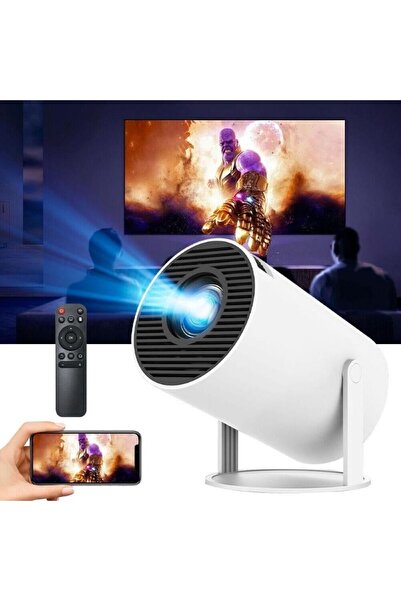 Ventus Taşınabilir Sinema Projektörü Hy300 Telefon Destekli Android 11 Akıllı Projeksiyon Cihazı