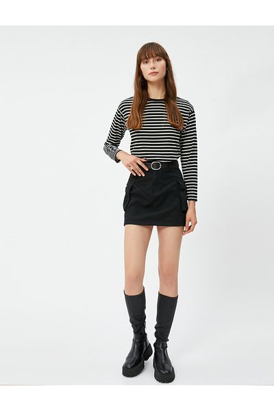 Koton Long Sleeve T-Shirt Crew Neck Basic