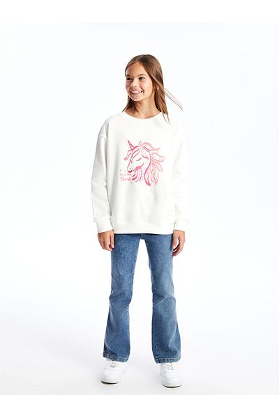 LC Waikiki Φούτερ LCW Kids Crew Neck για κορίτσια