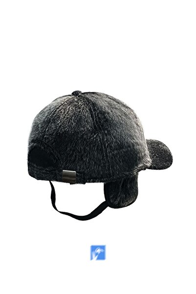 Kardelen Butik Denizli Sakallı, Beyzbol Model, Kış Kulaklıklı, İçi Polarlı,  Ayarlanabilir, Armalı Golf Şapkası