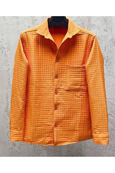 More Black Men's Oversized Quilted Shirt