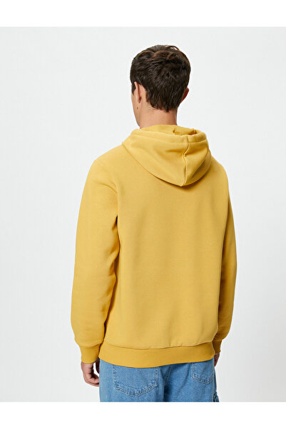 Koton Basic Hooded Sweat Μακρύ μανίκι ανασηκωμένο