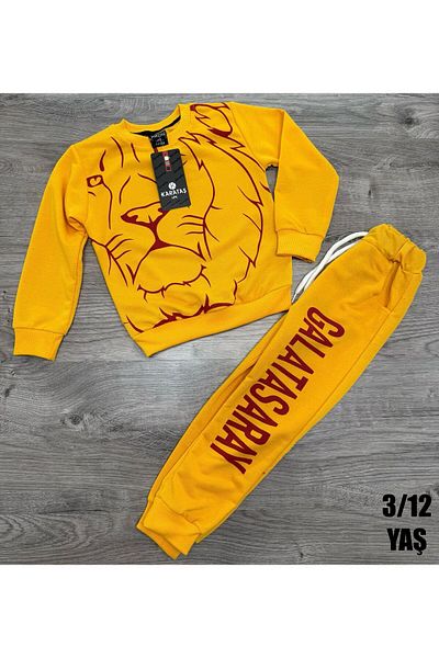 modalı çocuk Lion Asl001 Patterned Bottom Top Men's Suit