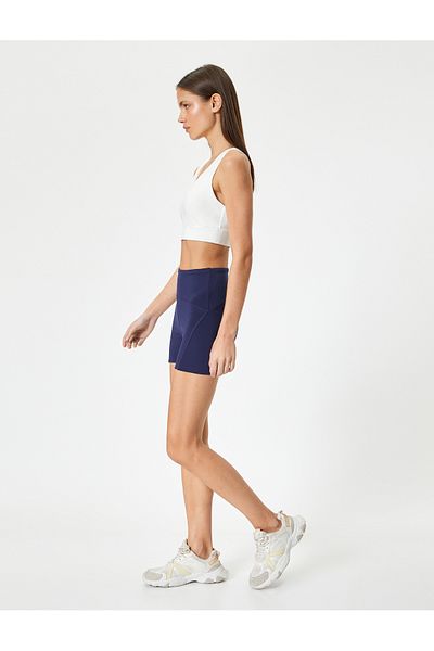 Koton Leggings sport pentru motociclist, cu talie înaltă extra mini, slim fit