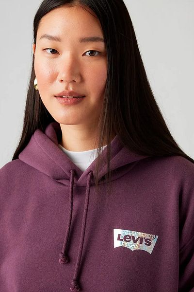 Levi's Тъмнолилав дамски потник с качулка 001U6-0005