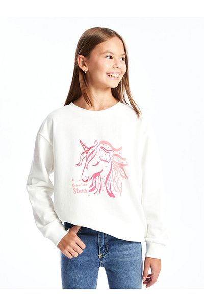 LC Waikiki Φούτερ LCW Kids Crew Neck για κορίτσια
