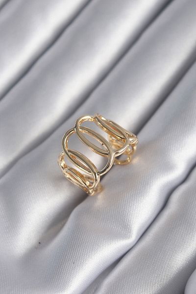 Skygo Gold Color Adjustable Women's Ring - TJ-BYK2949