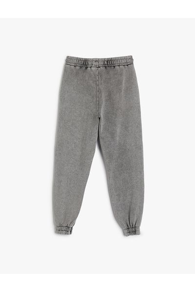 Koton Jogger Sweatpants Washable Elastic Waist Pocket Cotton