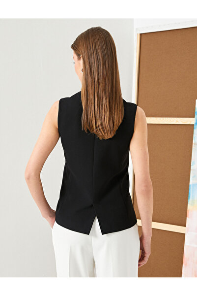 Koton Slim Fit Buttoned Vest and Collar