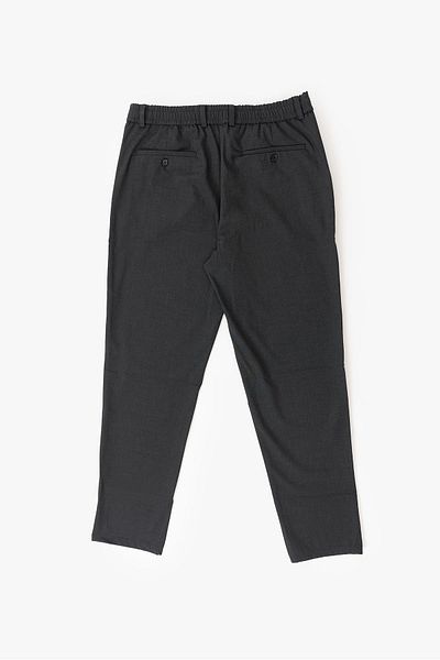 DAHA Men's Anthracite Side Pocket Lace up Elastic Waist Belt 968 Jogger Pants