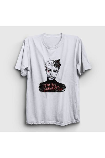 Presmono Μπλουζάκι Unisex White Hate Xxxtentacion 47909tt