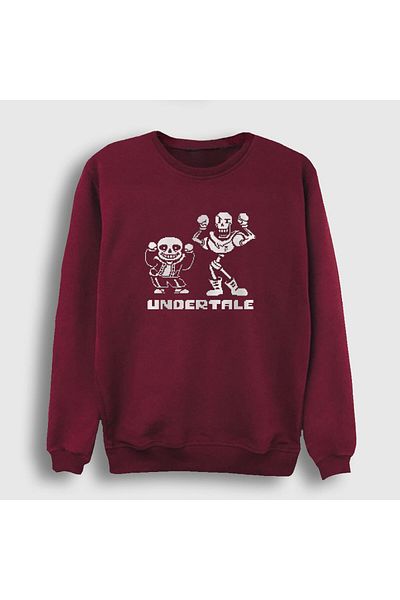 Presmono Унисекс суитшърт Undertale в червено и червено, Sans Papyrus, 32389tt