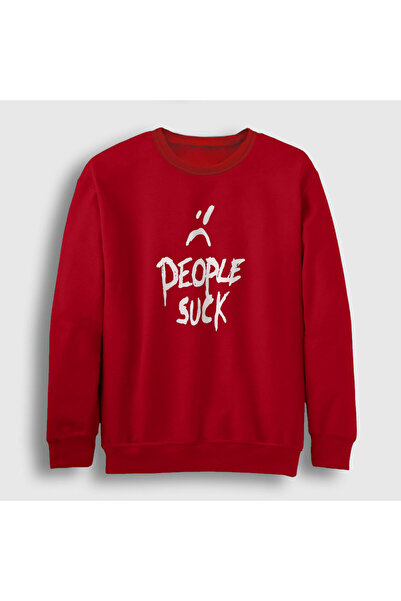 Presmono Unisex crvena majica "Red People Suck" Xxxtentacion 48544tt