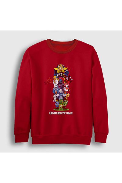 Presmono Унисекс червен суитшърт All Undertale 31674tt
