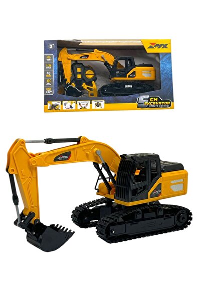 Genel Markalar Uzaktan Kumandalı 1:24 Ölçek Ekscavatör Full Fonksiyon Kamyon İş Makinası