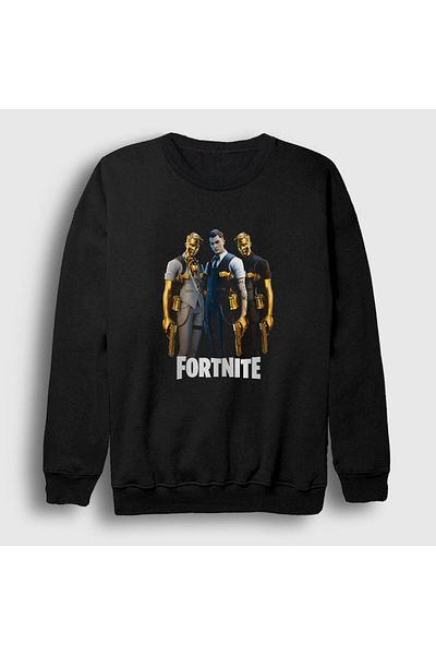 Presmono Унисекс черен суитшърт Midas Fortnite 28448tt