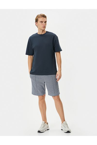 Koton Bermudashorts – gerippte Taille mit Schnürung und Taschen
