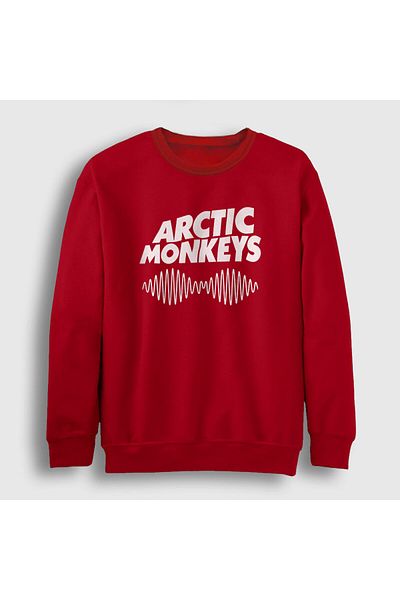 Presmono Унисекс суитшърт с червена обвивка Arctic Monkeys 12955tt