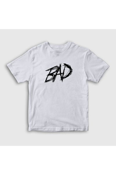 Presmono Tricou unisex copii Bad Xxxtentacion alb 47089tt