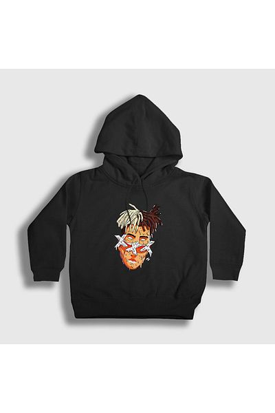 Presmono Унисекс детски черен суитшърт с качулка Xxxtentacion 48100tt
