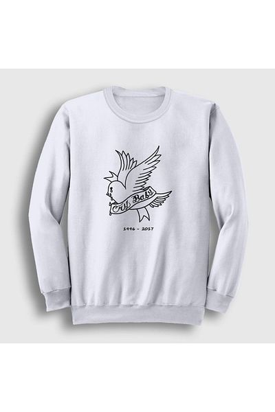 Presmono Φούτερ Unisex White Cry Baby Lil Peep 36761tt