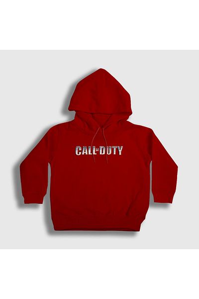 Presmono Унисекс детски суитшърт с качулка и червено лого Call of Duty 26937tt