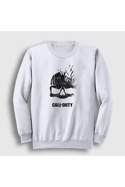 Presmono Φούτερ Unisex White Skull Call Of Duty 27316tt
