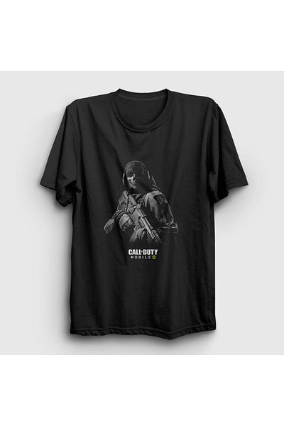 Presmono Unisex Μαύρο Κινητό T-shirt Call Of Duty 27040tt
