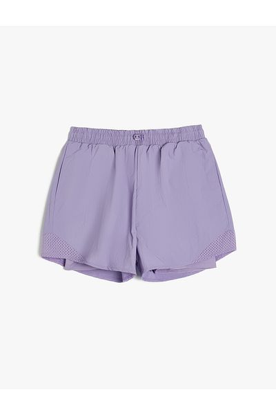 Koton Sports Tights Shorts Pockets Elastic Waist