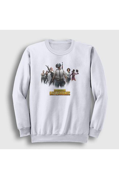 Presmono Φούτερ Unisex White Team Pubg 30802tt