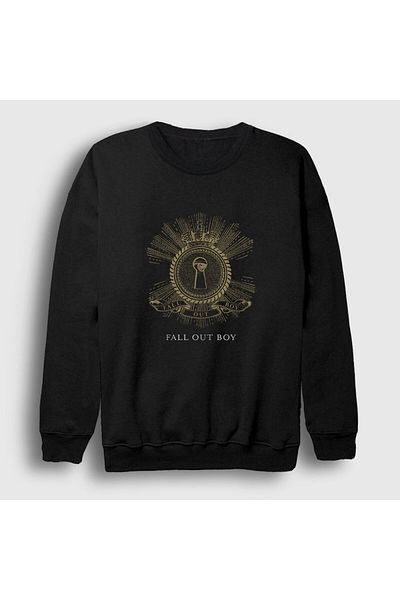 Presmono Унисекс черен суитшърт Keyhole Fall Out Boy 62323tt