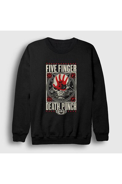 Presmono Φούτερ Unisex Black Knuckle Five Finger Death Punch 62973tt