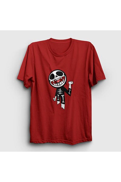 Presmono Μπλουζάκι Unisex Red Bonesy Gorillaz 54236tt