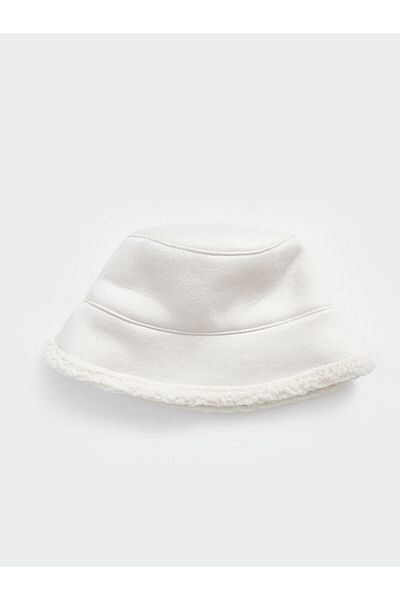 LC Waikiki Lcw Women's Bucket Hat with Fur Inside
