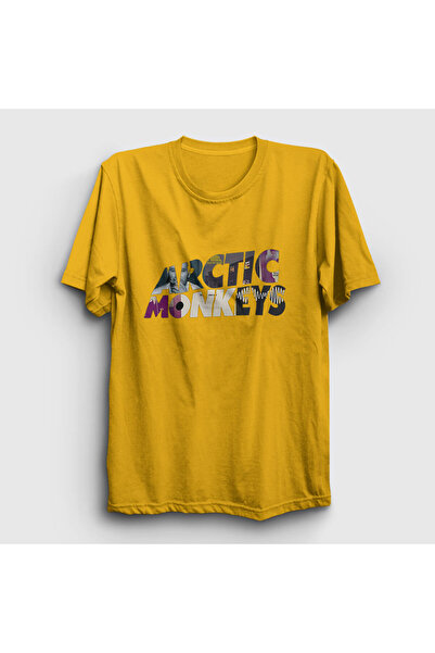 Presmono Unisex žuta maska Arctic Monkeys T-shirt 14572tt