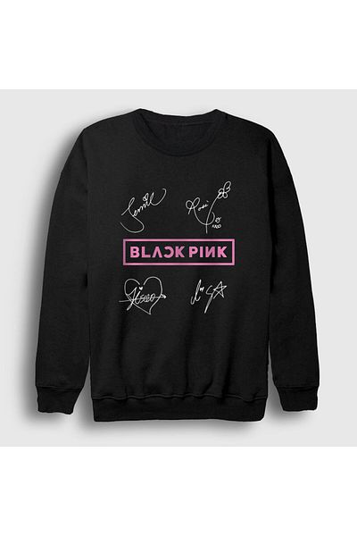 Presmono Унисекс суитшърт Black Signs Blackpink 19656tt