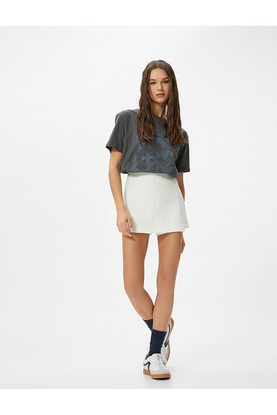 Koton Printed T-Shirt Short Sleeve Crew Neck Cotton