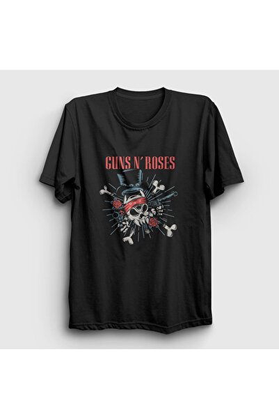 Presmono Unisex crni revolveri Guns N' Roses T-shirt 58622tt