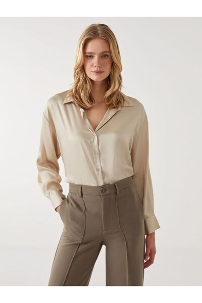 LC Waikiki Oversize Satin Women's Shirt